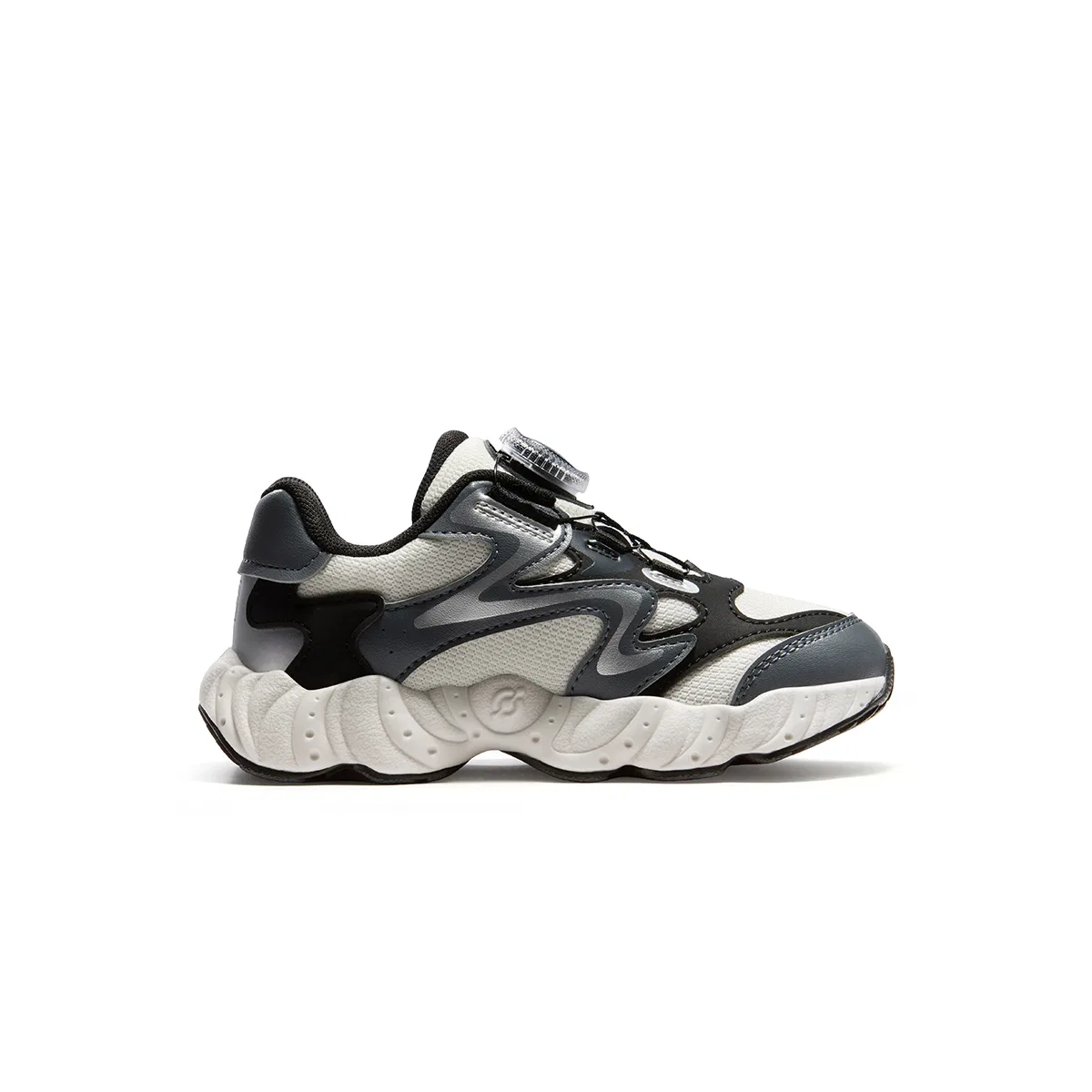 Детские кроссовки с закрытым носком FILA KIDS, Black/Milk White — фото 3