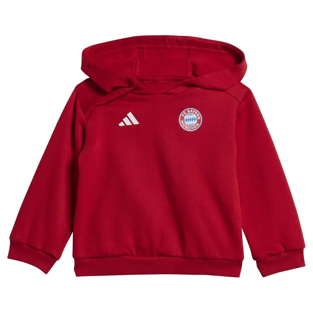 Детский спортивный костюм с длинным рукавом FC Bayern Munich 24/25 DNA Adidas, Red — фото 2