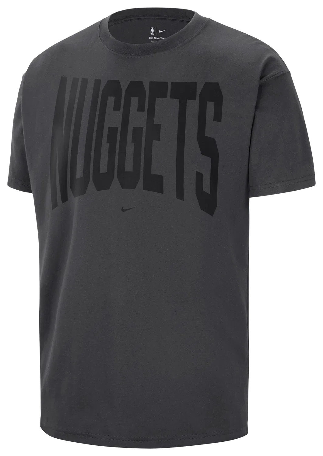 Мужская футболка из хлопка средней плотности Nike Denver Nuggets Travel T-Shirt, серый — фото 3