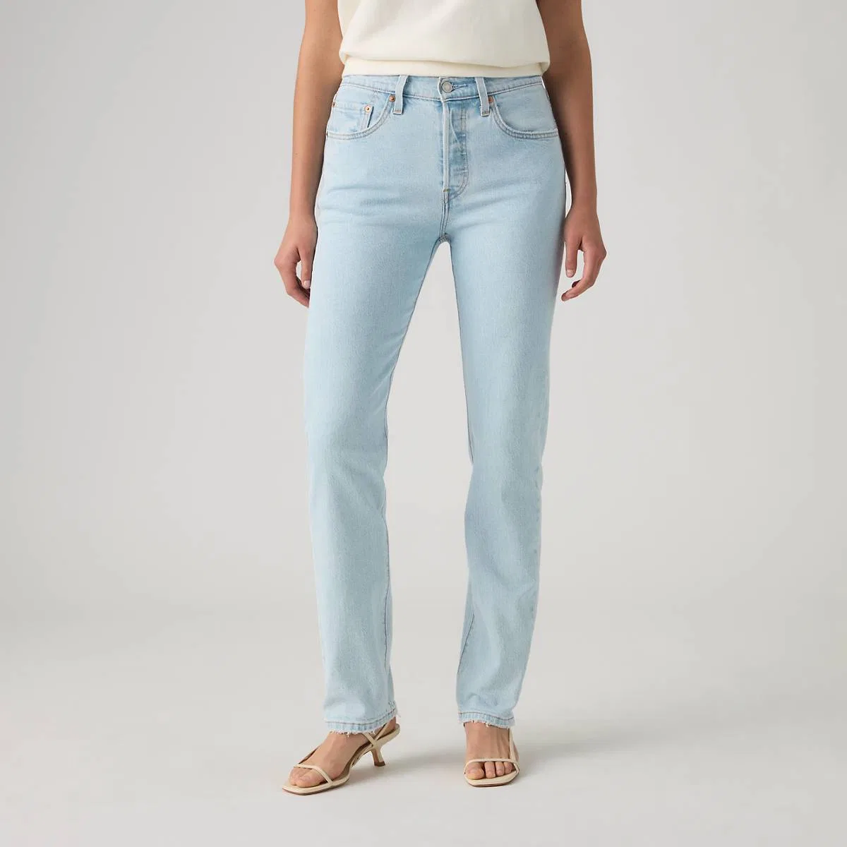 Женские джинсы 501 оригинального кроя Levi's, List Less Ltw - Light Wash — фото 2