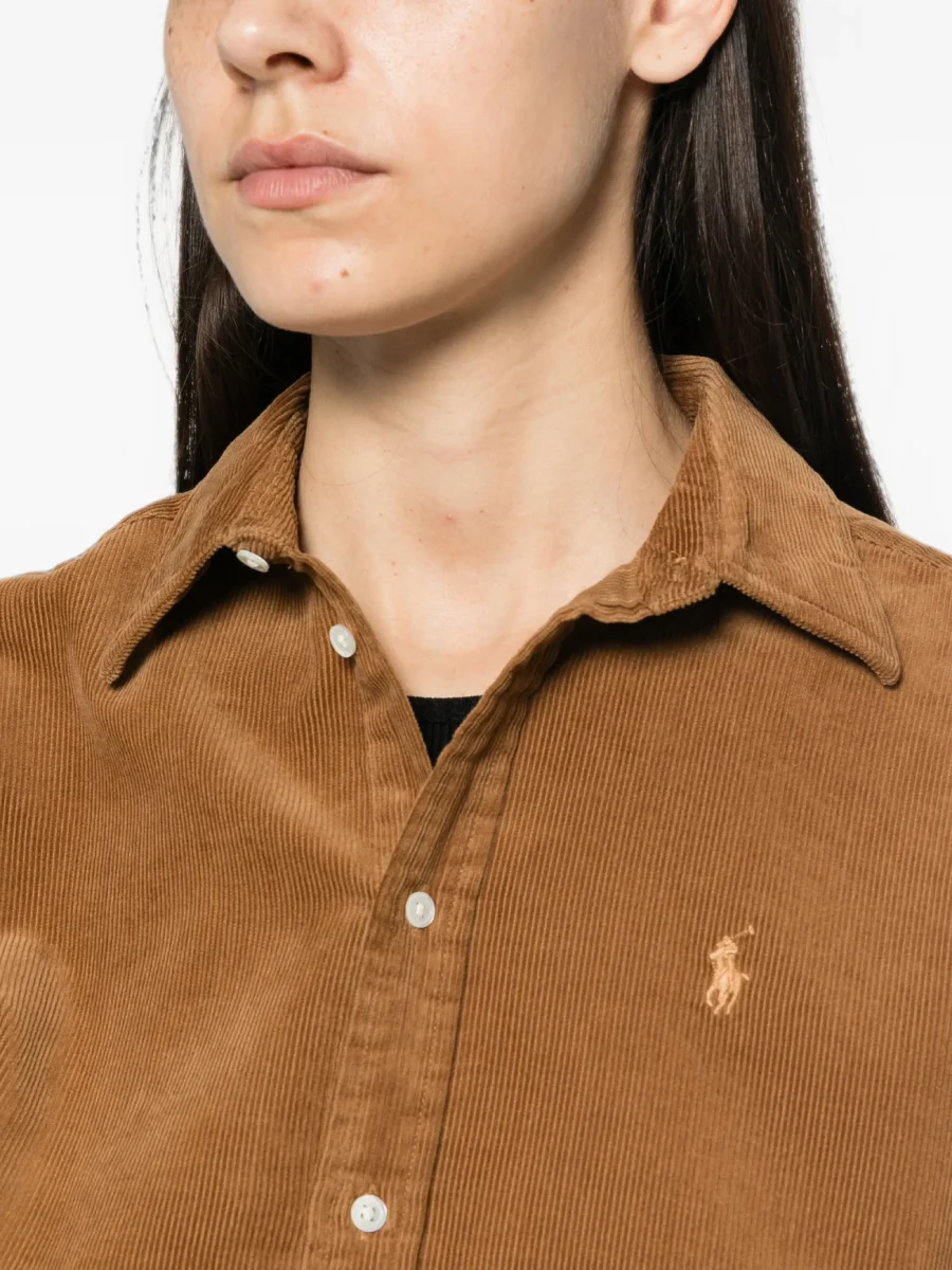 Рубашка Polo Ralph Lauren из вельвета, коричневый — фото 3