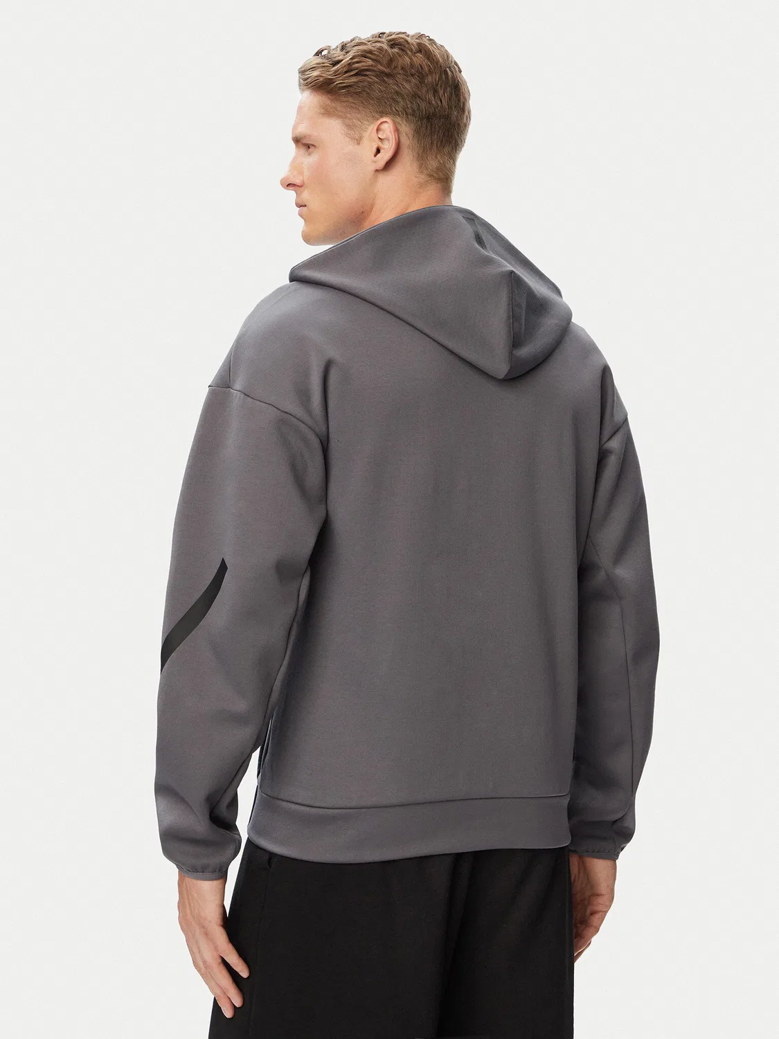 Мужская толстовка стандартного кроя Z.N.E. Full Zip Adidas, серый — фото 3