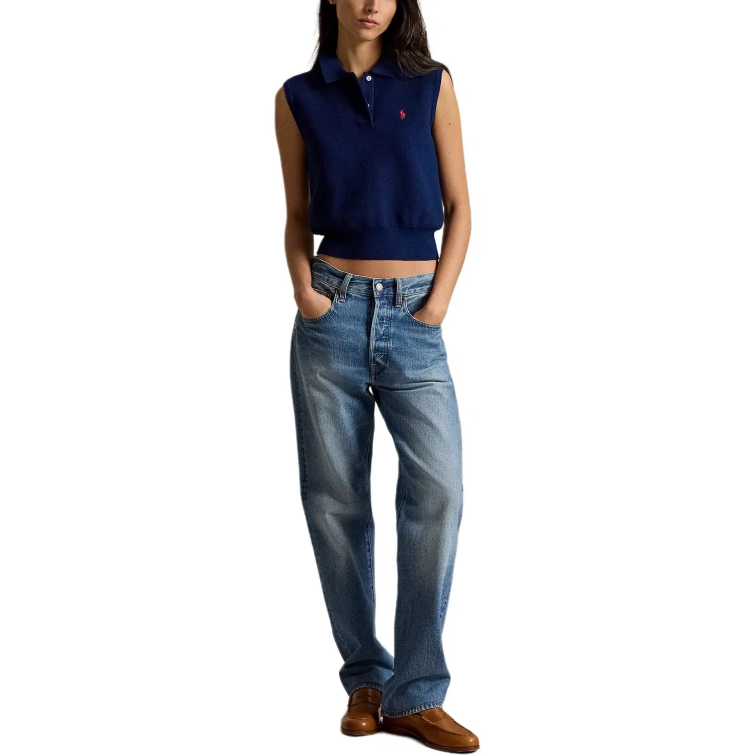 Поло темно-синее Polo Ralph Lauren — фото 3