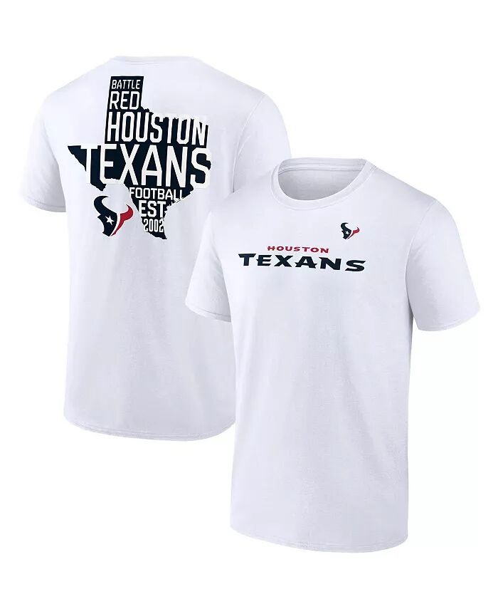 

Мужская белая футболка Houston Texans Hot Shot State Fanatics