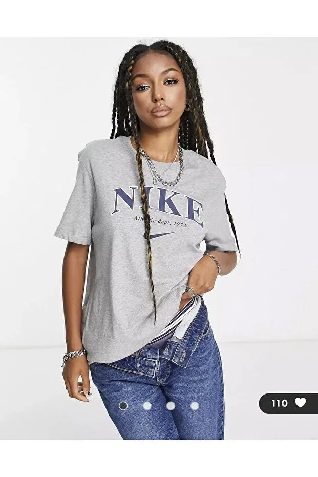 Женская футболка с принтом Sportswear Phoenix Printed Nike, Gray