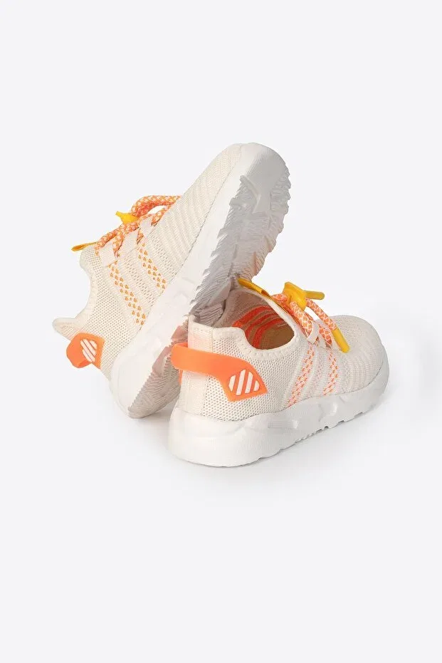 Детские кроссовки для девочек текстильные Unisex Kids Sneakers Letoon, Beige — фото 4