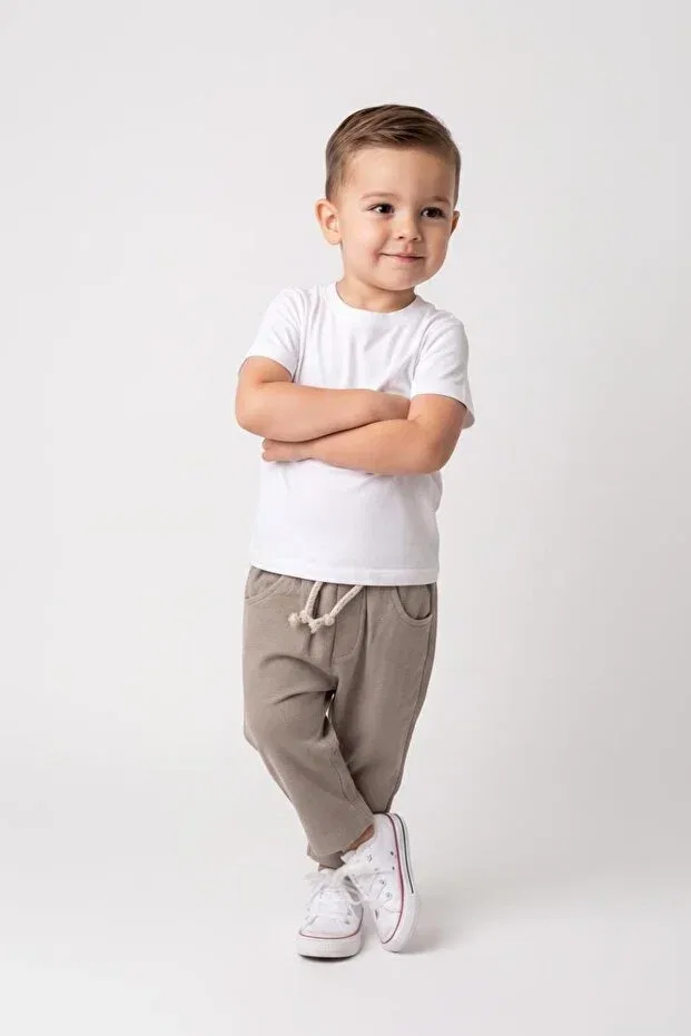 Детские брюки для девочек хлопковые Миабейби, Beige Miababy