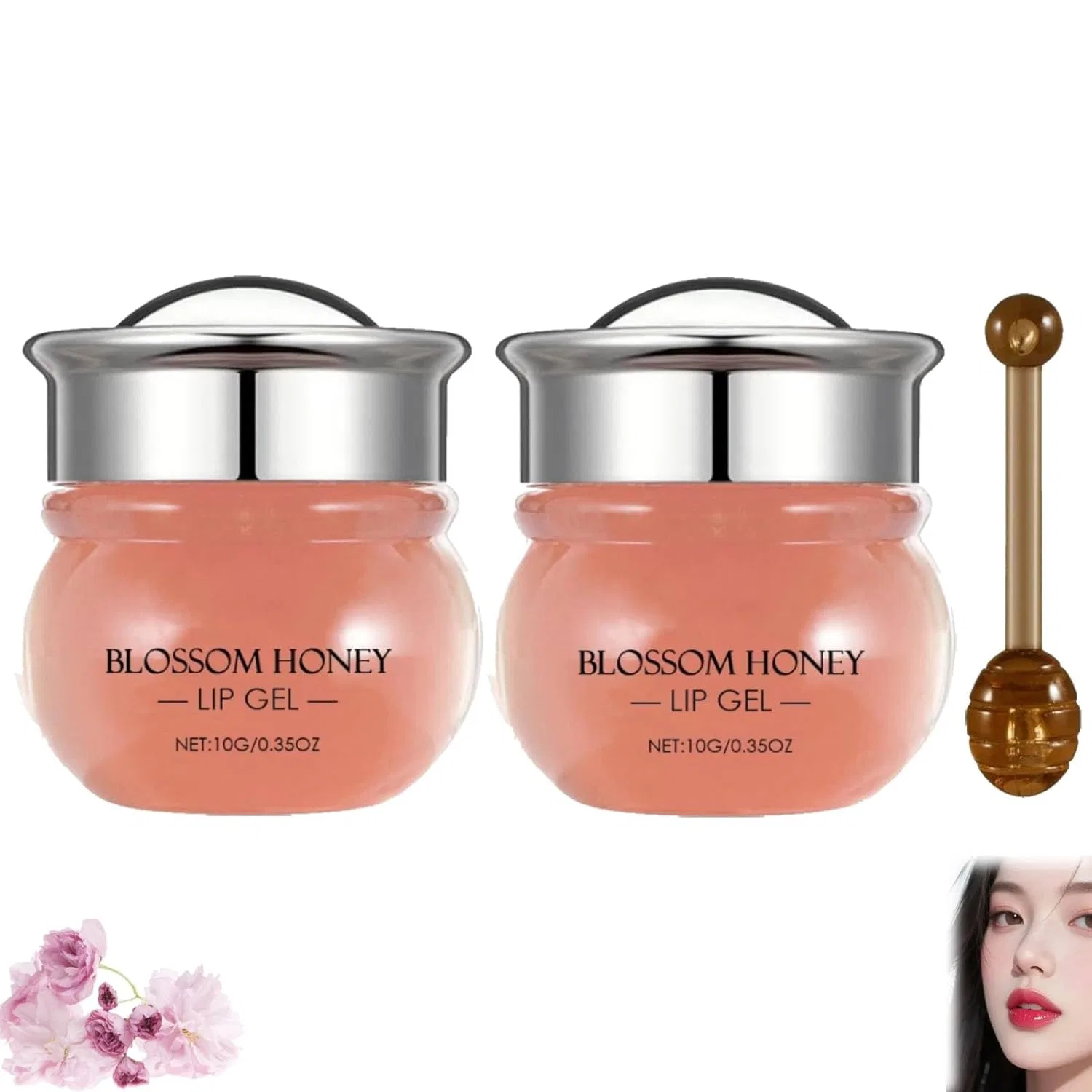 Бальзам для губ Honey Balm, Yuxtth, 2 шт., 10 г