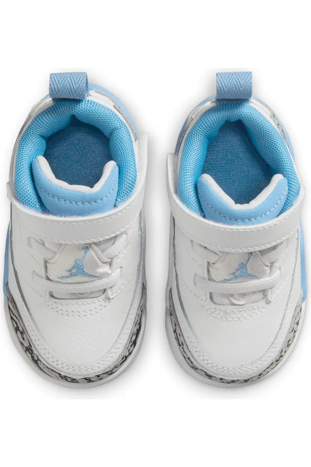 Детские кроссовки низкие из пяти моделей Spizike Jordan, 141 White/Unvblu — фото 3
