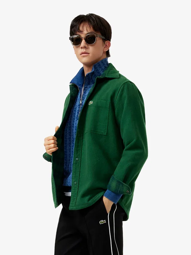 Рубашка длиннорукавная фланелевая двусторонняя CH4612-55N PZ1 LACOSTE — фото 4