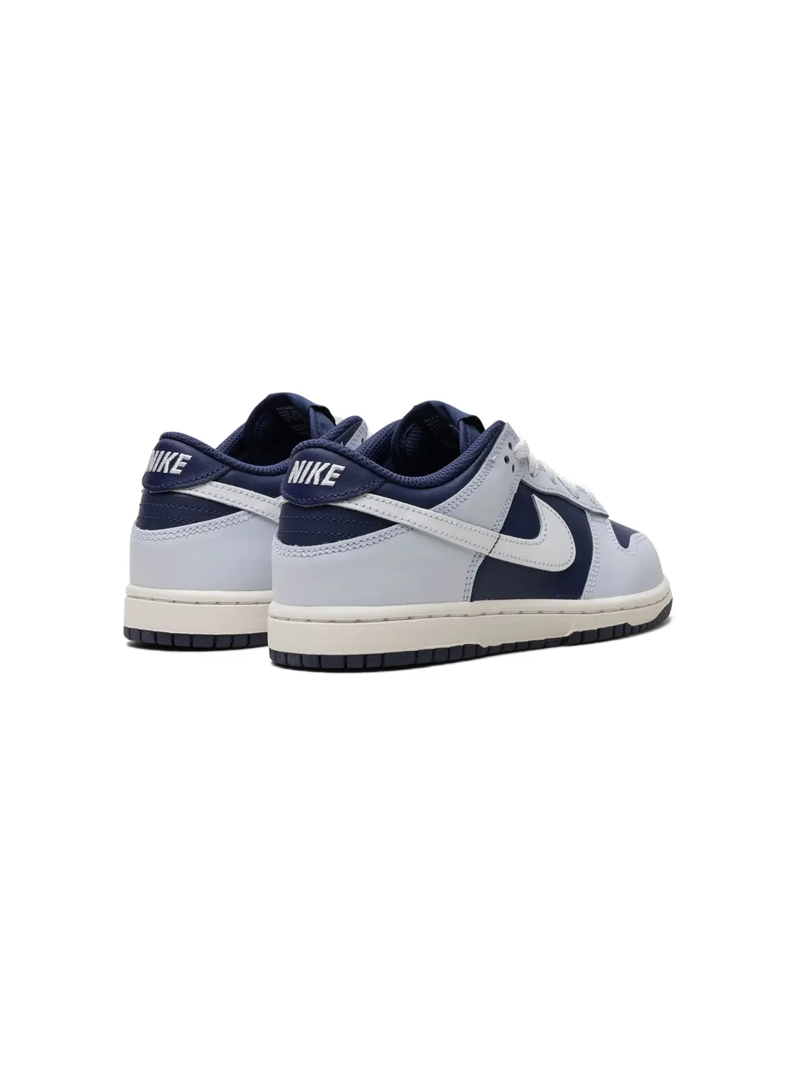 Кроссовки Dunk Low Football Grey/Midnight Navy/Summit White Nike Kids, синий — фото 3