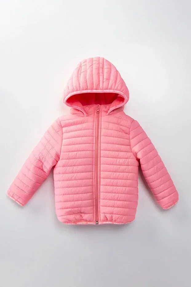Детское пальто для девочек стеганое Minigimin Cicileri, Pink-53567