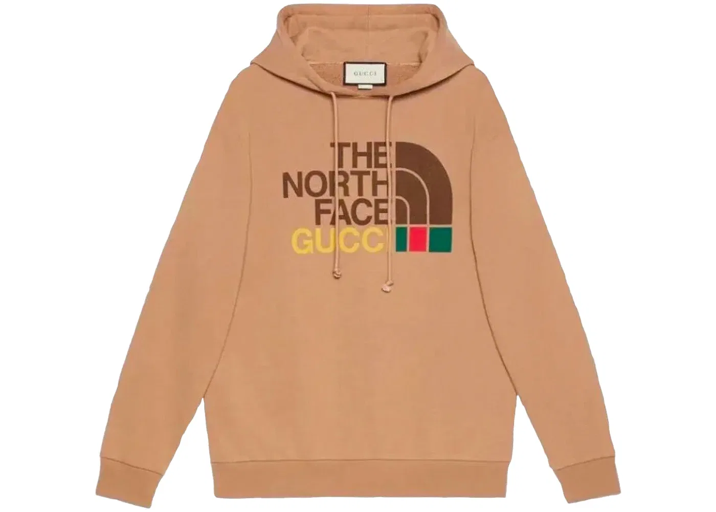 Мужской худи оверсайз из органического хлопка Hoodie Gucci, Brown