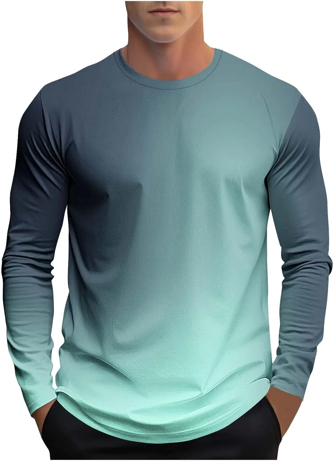 Мужская футболка с градиентом Gradient, Mint Green