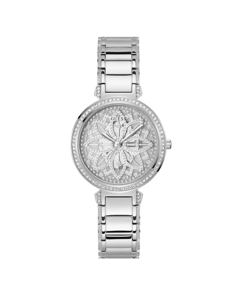 

Женские часы Lily GW0528L1 со стальным и серебряным ремешком Guess, серебряный