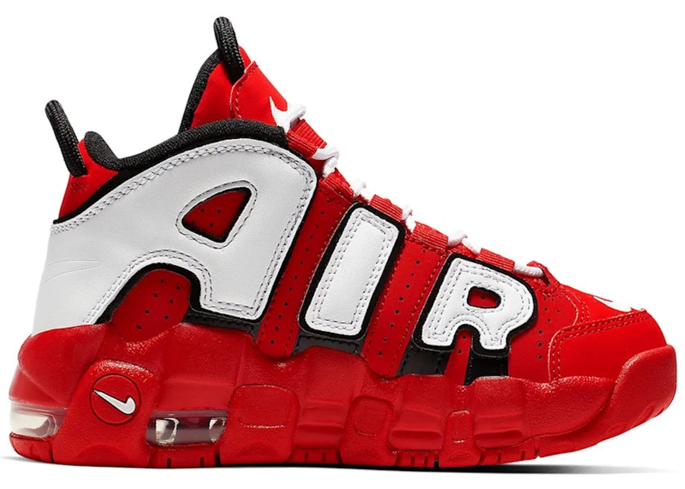 Детские кроссовки Lifestyle Nike Air More Uptempo Nike, University Red/Black-Summit White-White