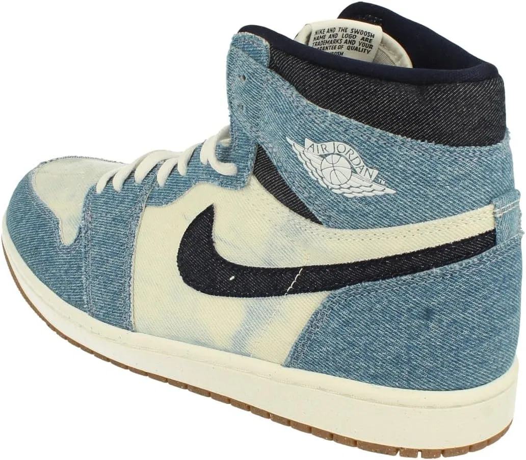 Мужские кроссовки Nike Air Jordan 1 Retro High OG, Summit White Obsidian 100 — фото 2