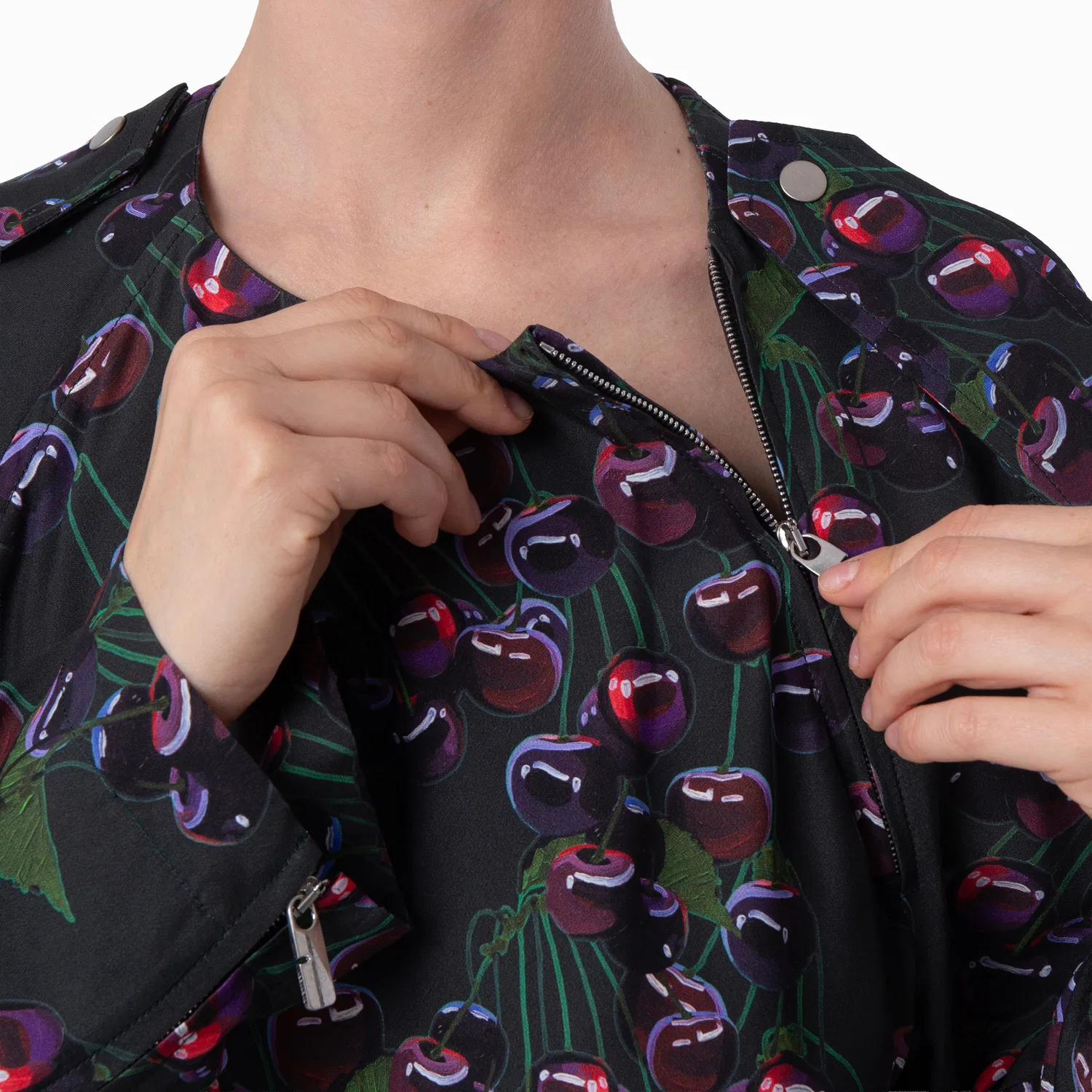 Платье мини с принтом Cherry-Print Burberry, Vine Ip Pattern — фото 2