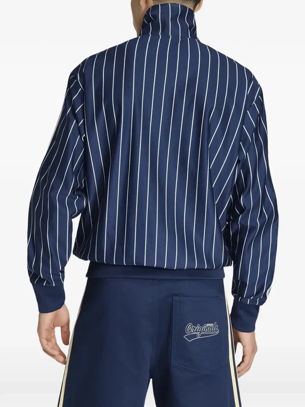 Толстовка Firebird в полоску с логотипом adidas, синий — фото 2
