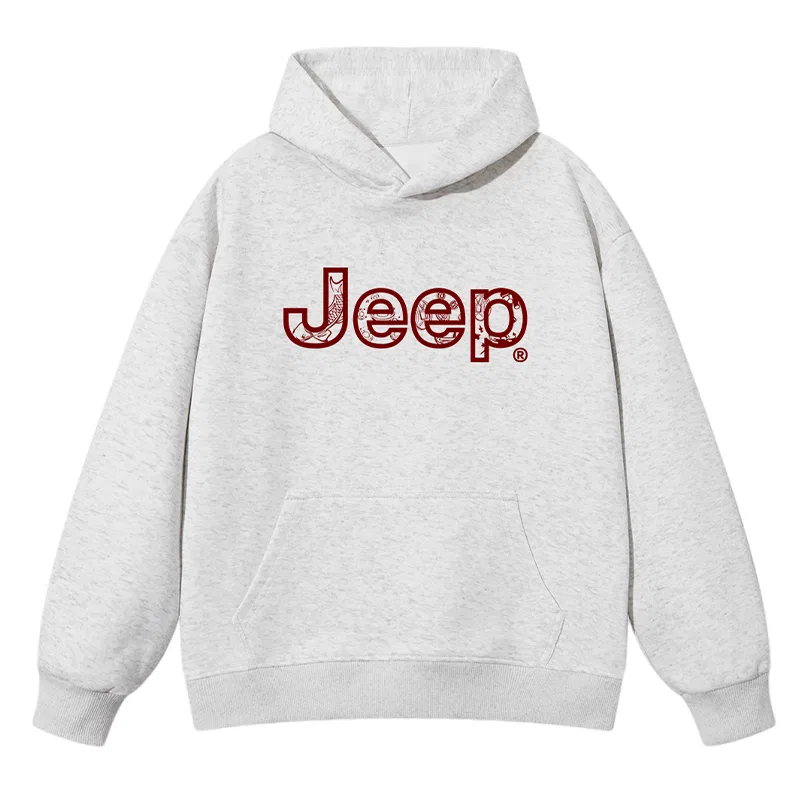 Детский свитшот с капюшоном, плотный, Jeep, Heather Grey