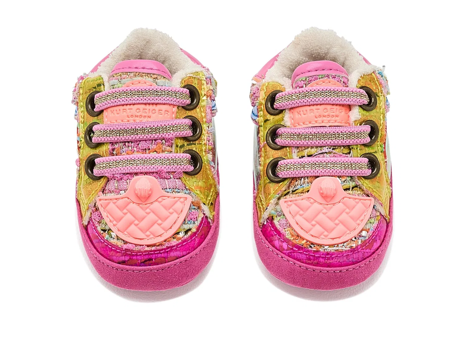 Кроссовки Baby Southbank Tag (для младенцев и малышей) Kurt Geiger London Kids, Pink Multi — фото 3