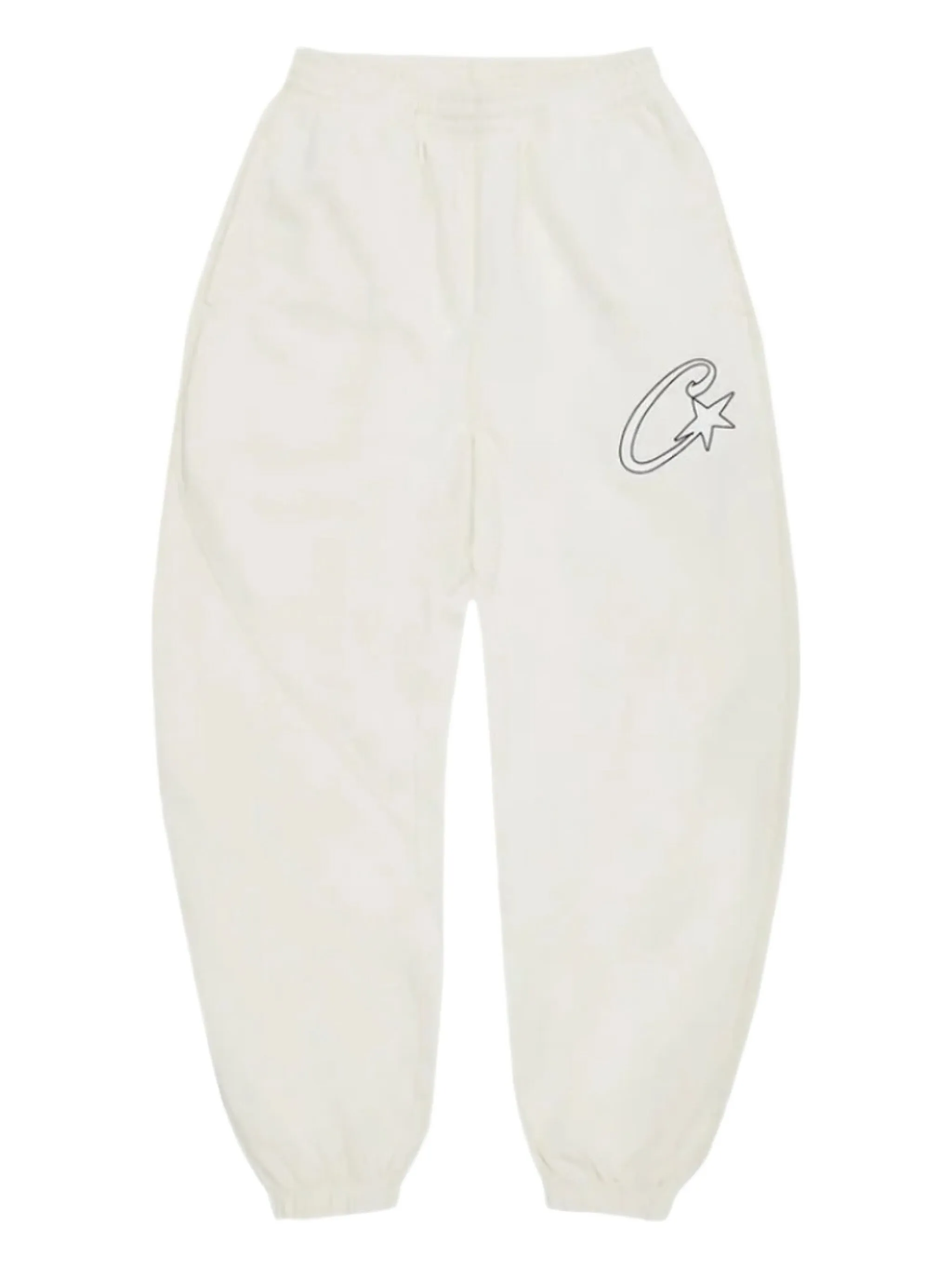 

Атласные брюки с аппликацией Corteiz, белый