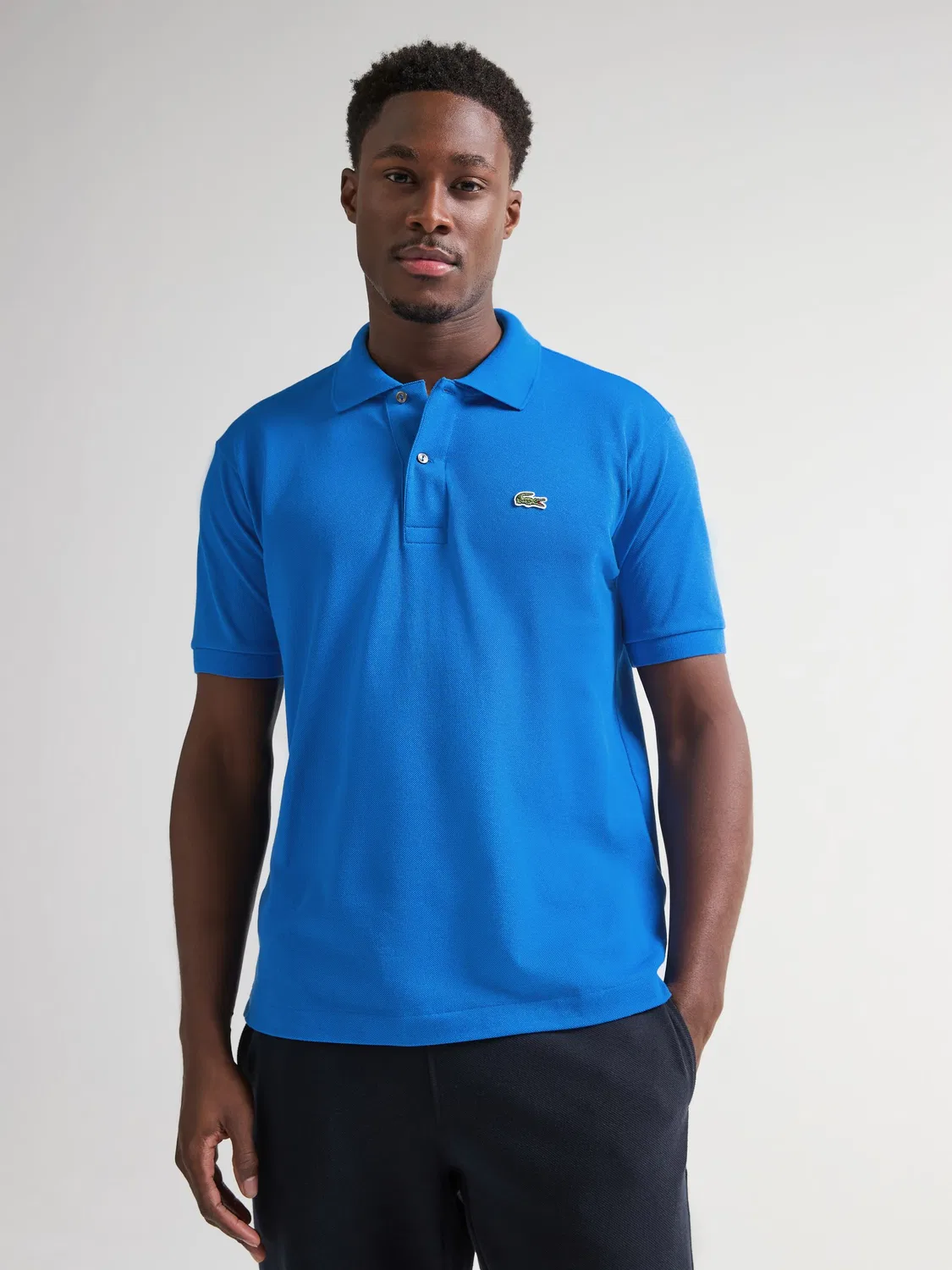 Поло Lacoste L.12.12 Classic Fit, синий кобальт