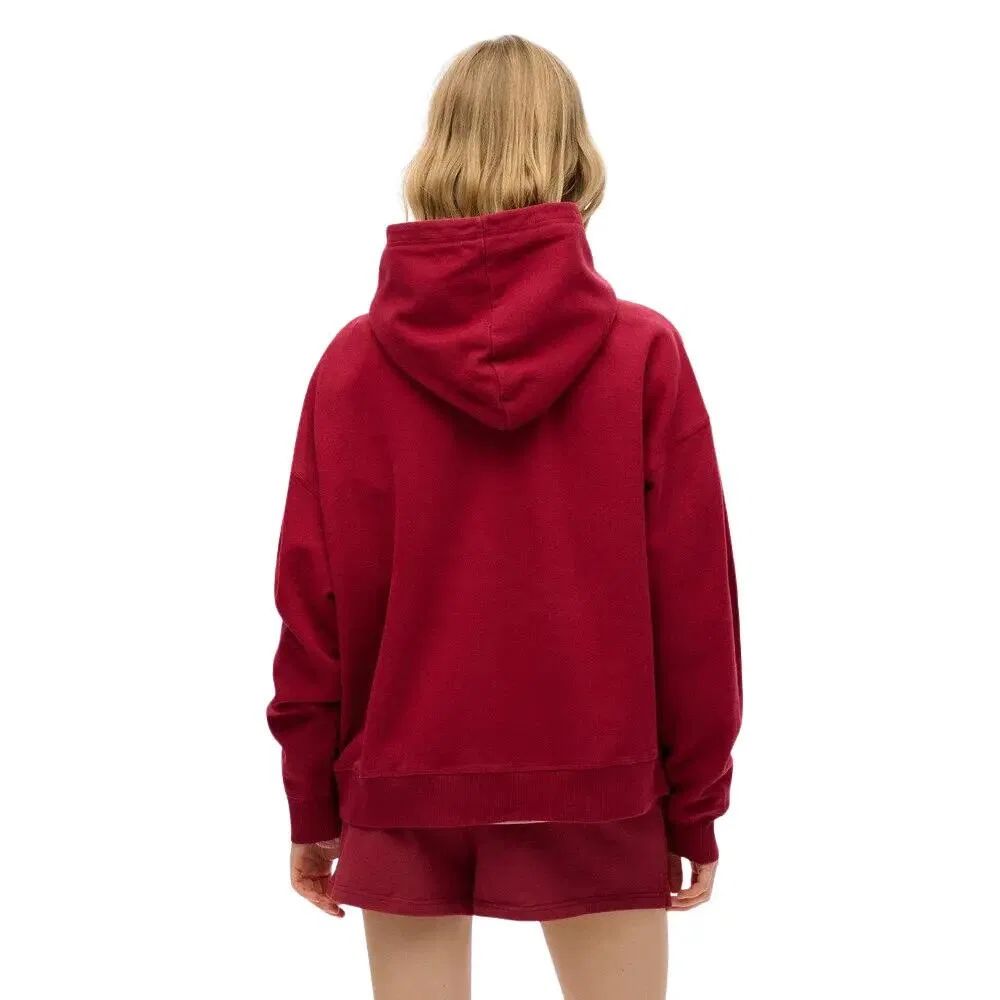 Женское худи с принтом Athletic Essentials Superdry, Bordeaux — фото 3