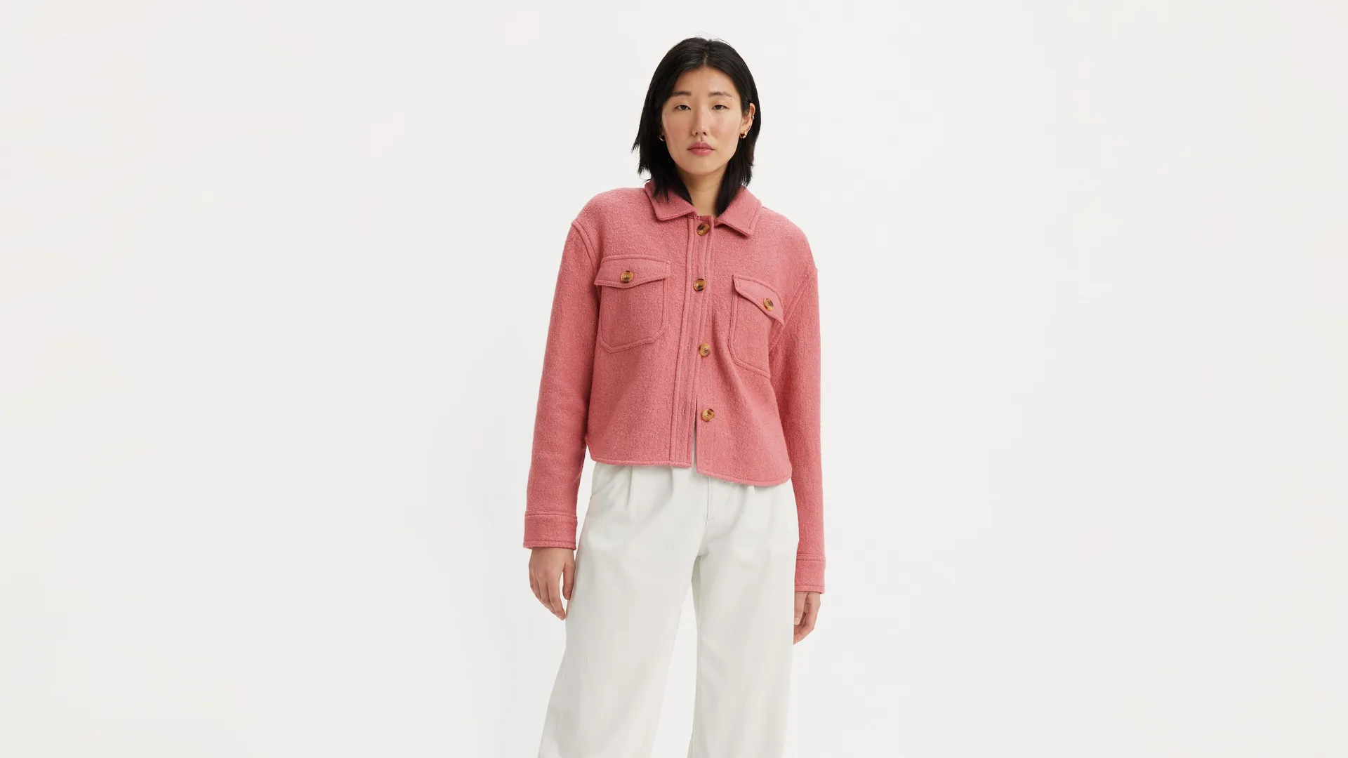 Укороченная куртка Levi's, розовый