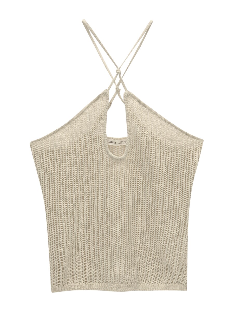 

Вязаный топ Pull&Bear Knitted Top, цвет kitt