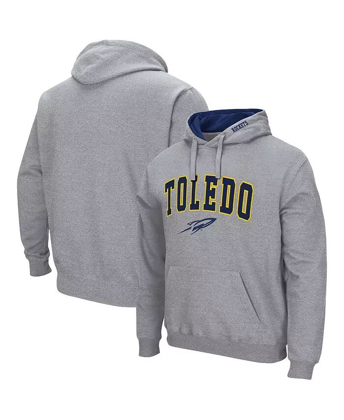 

Мужская серая толстовка с капюшоном Toledo Rockets Arch and Logo Colosseum