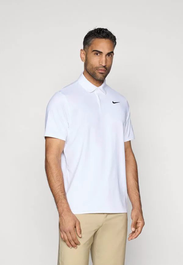 Однотонная рубашка поло Nike Golf, White/Black
