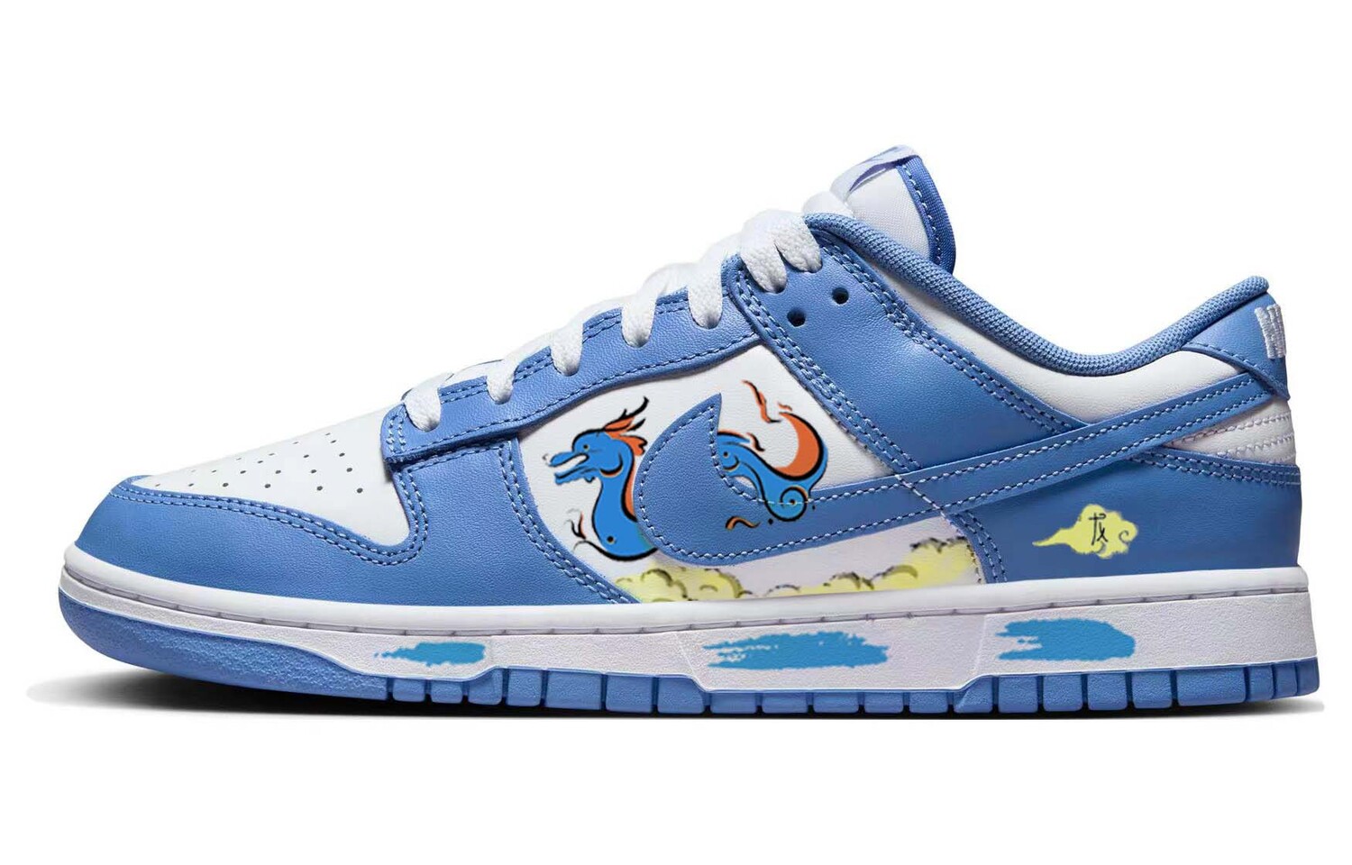 

Кроссовки Nike Dunk Skateboard Shoes Unisex Low-Top Blue White, Синий, Кроссовки Nike Dunk Skateboard Shoes Unisex Low-Top Blue White