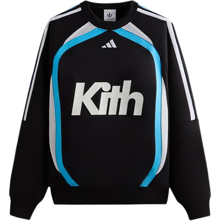 

Kith X Adidas Football Crewneck Adidas Originals, черный