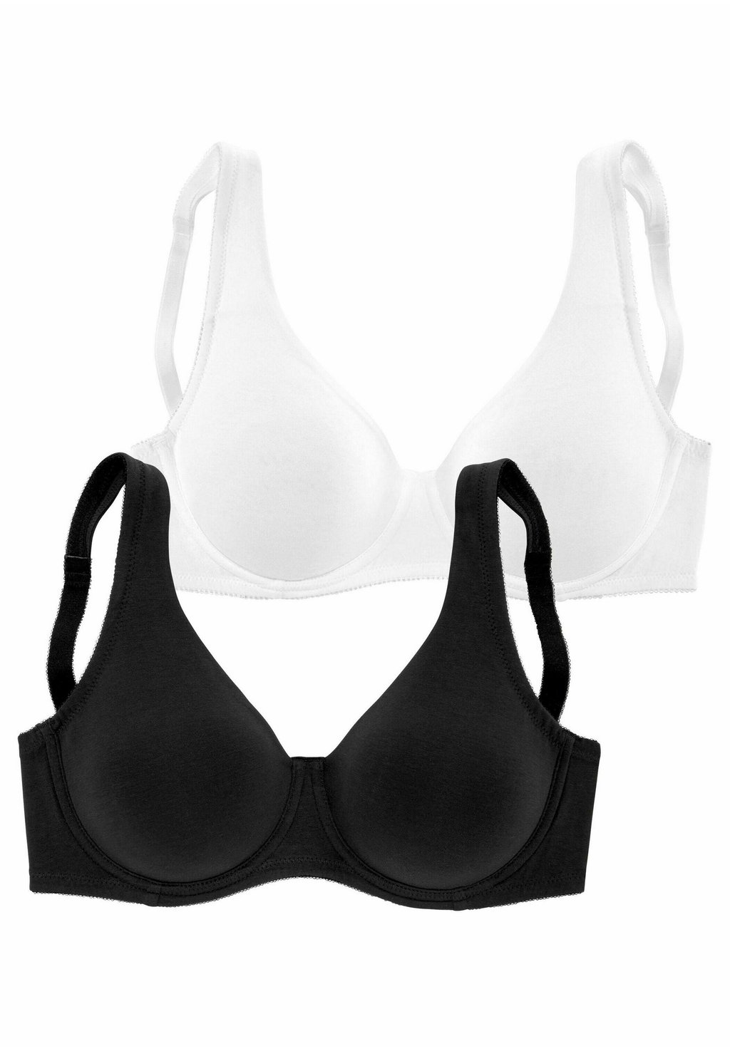 

Бюстгальтер на косточках 2PACK LASCANA, черный