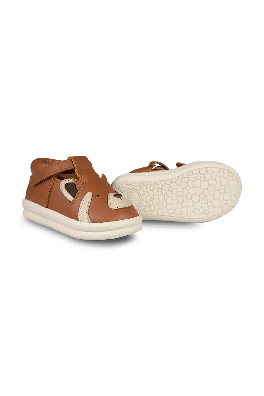 

Детские кожаные полуботинки Zazo Special Shoes Red Panda Donsje, коричневый