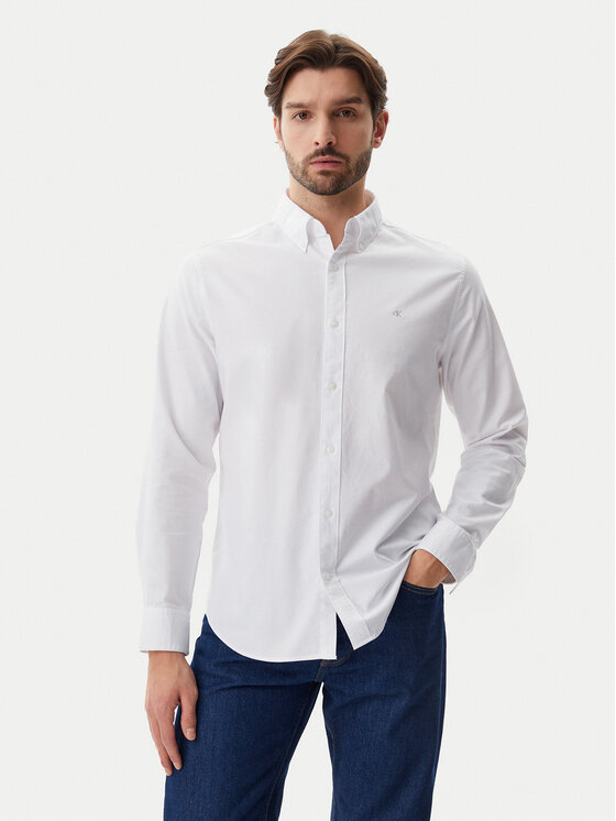 

Рубашка обычного кроя Classic LV040EM125 Calvin Klein Jeans, белый