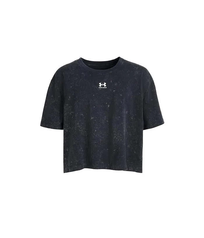 Футболка хлопковая Rival Wash Under Armour Kids, Black/White