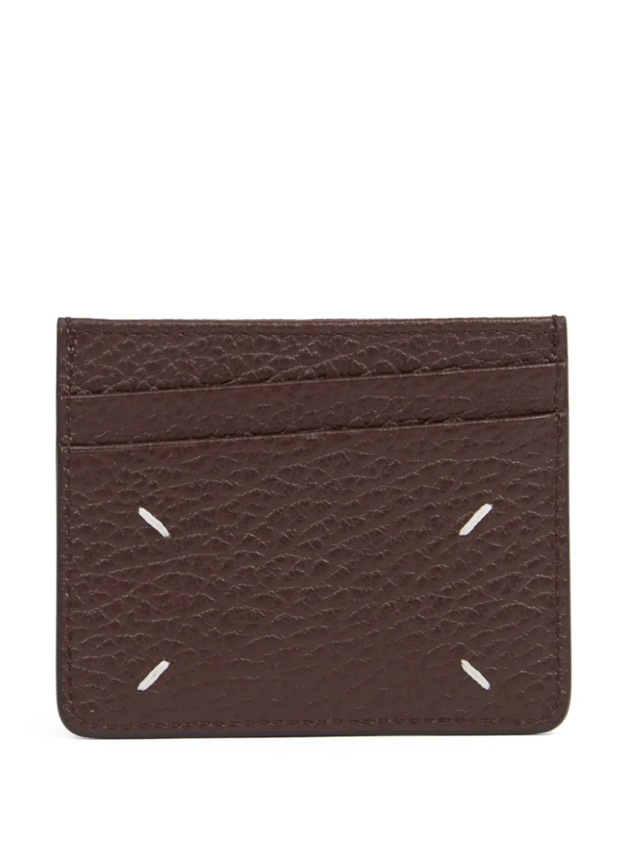 

Maison Margiela картхолдер Slim 6CC, коричневый