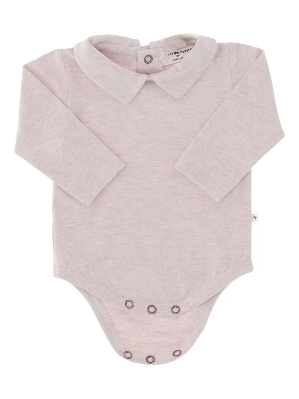 

Боди с длинными рукавами и воротником 1+ In The Family, розовый