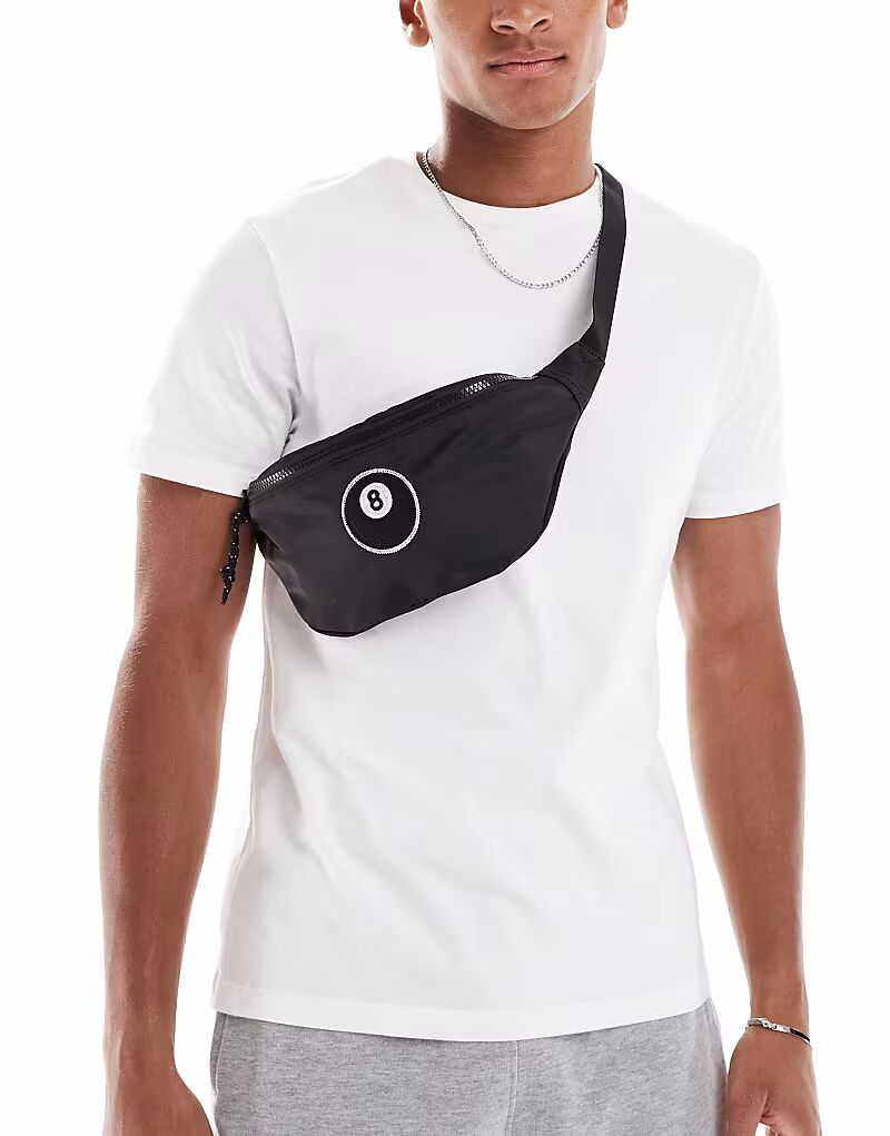 

Поясная сумка ASOS DESIGN 8 Ball черного цвета