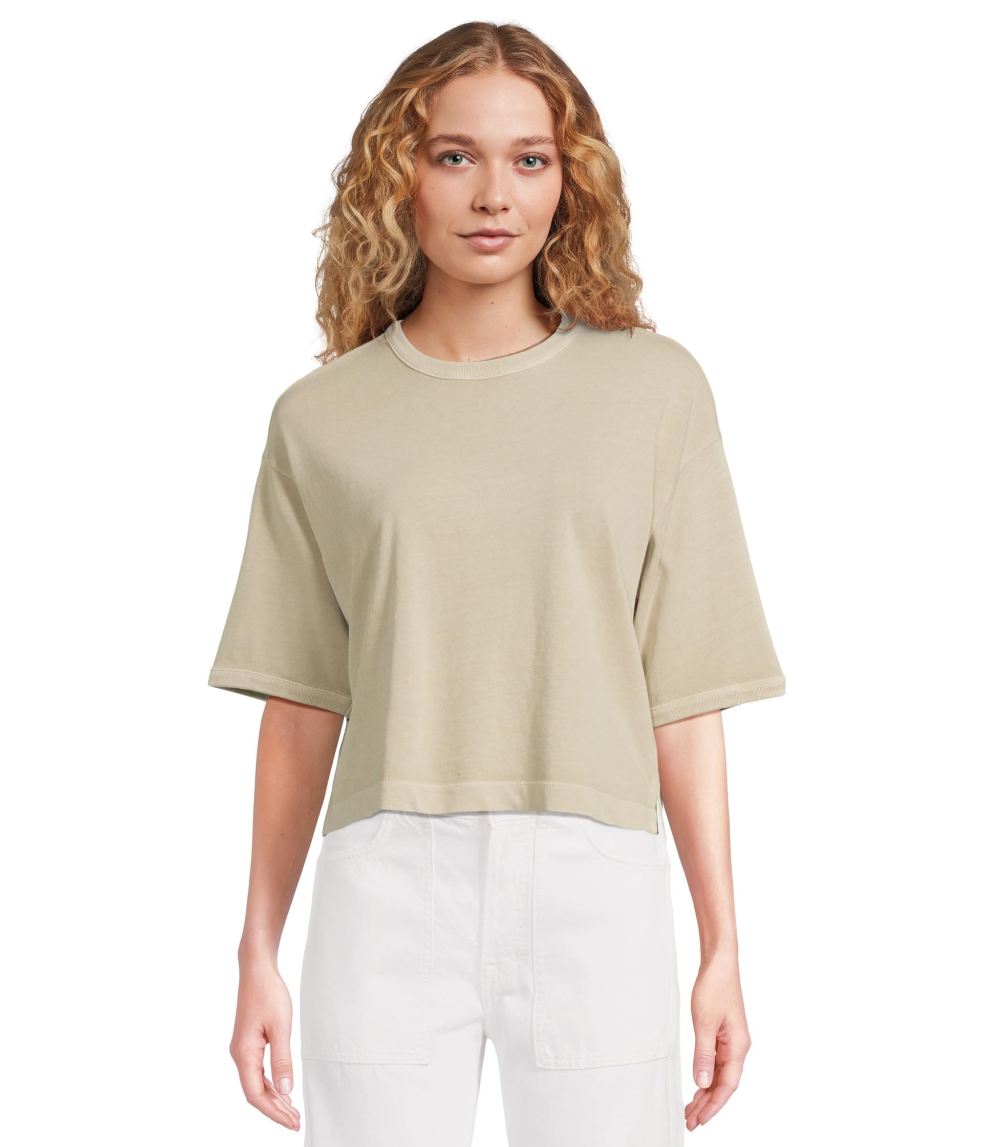 

Футболка Madewell Esther Side Slit Tee, Soft Clay