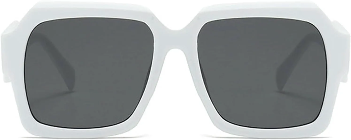 

Винтажные большие квадратные черные солнцезащитные очки Willochra для женщин. Модные популярные солнцезащитные очки с градиентным многоугольным рисунком, C7