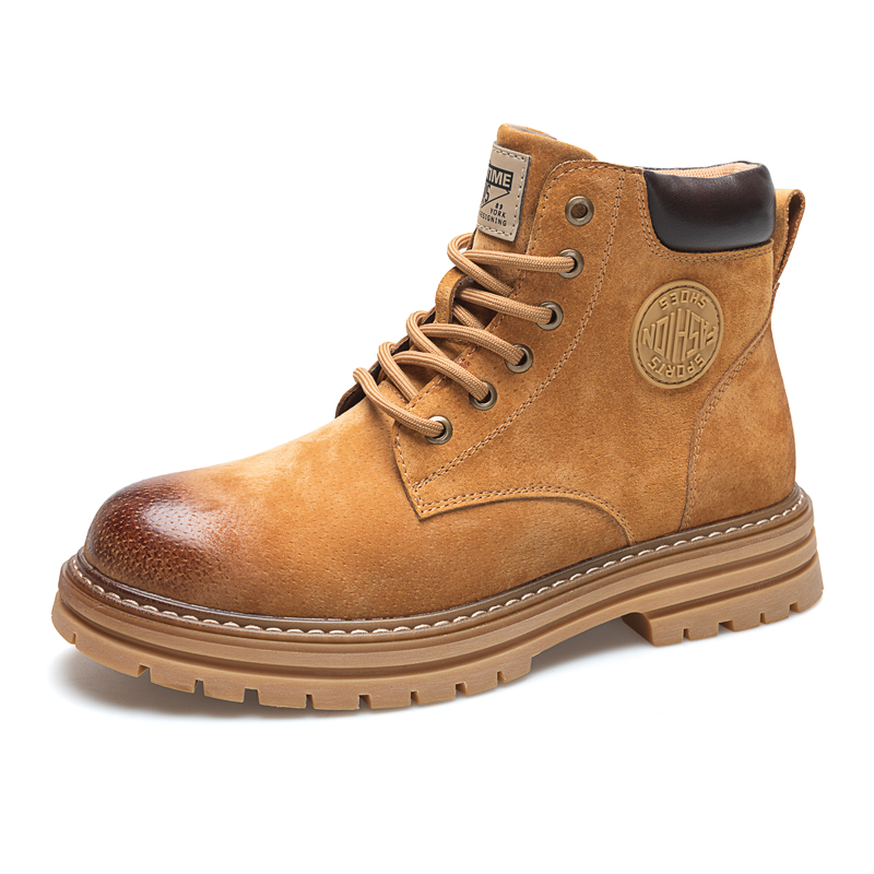 

EGCHI Желтые короткие ботинки мартина мужские без подкладки, цвет Yellow Unlined Shoes