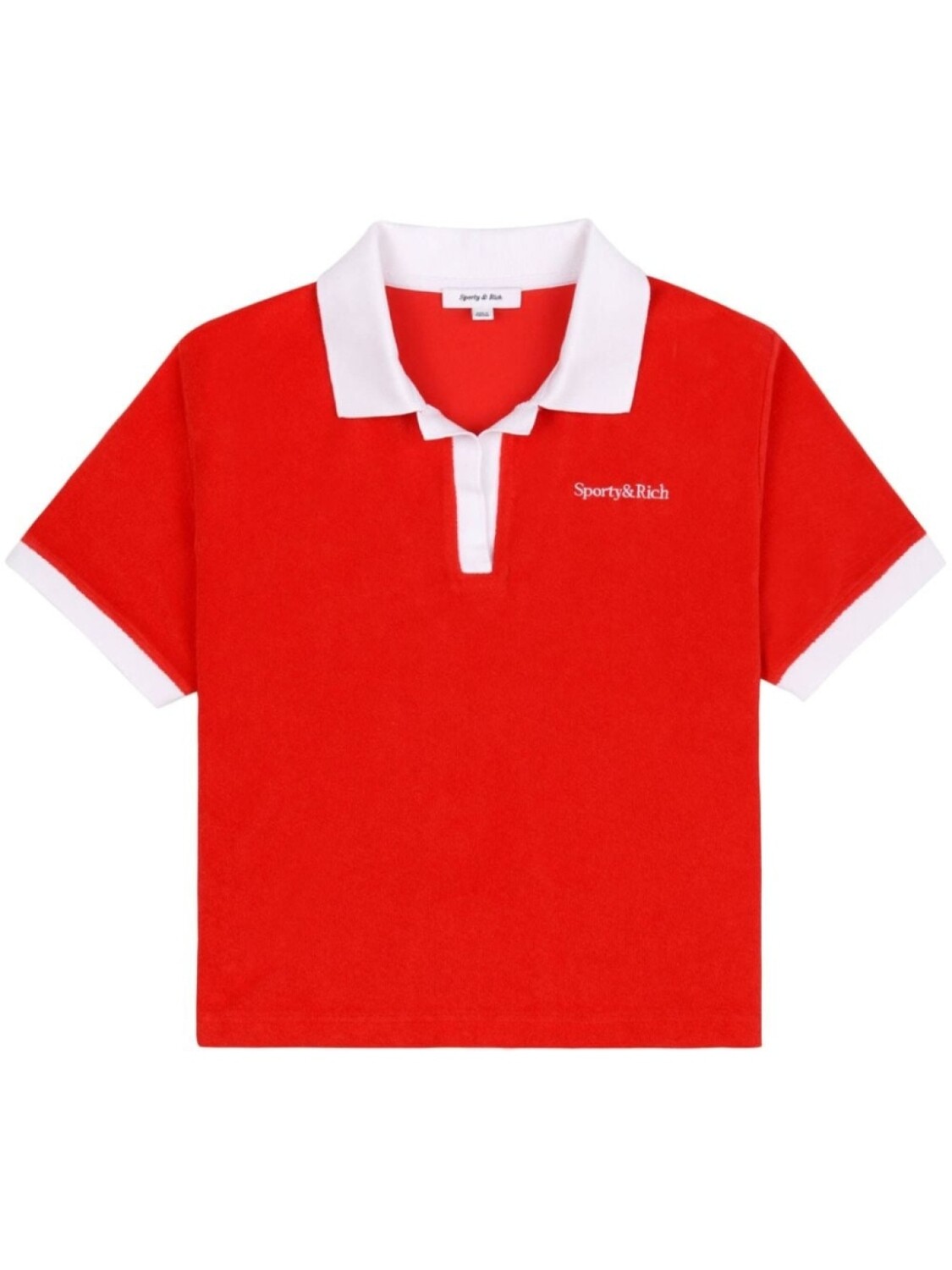 

Поло с засечками Sporty & Rich, красный