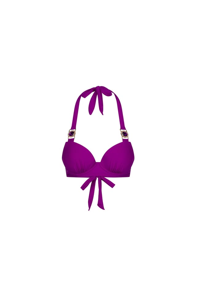 

Верх бикини amour с отделкой из сверкающих камней Moda Minx, цвет amethyst