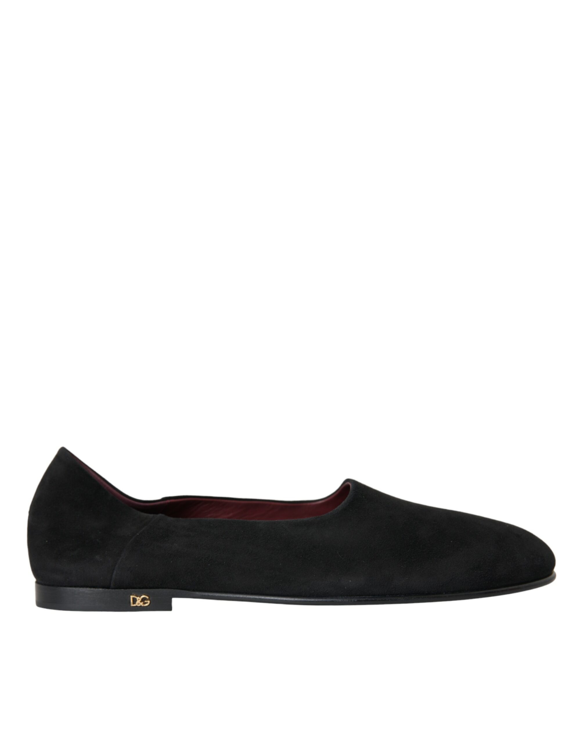 

Черные замшевые мокасины, формальные туфли без застежек Dolce & Gabbana