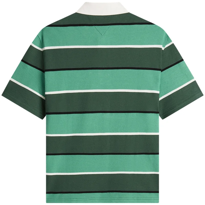 Поло для мужчин Tommy Hilfiger, серый белый stripes pattern q13 — фото 4