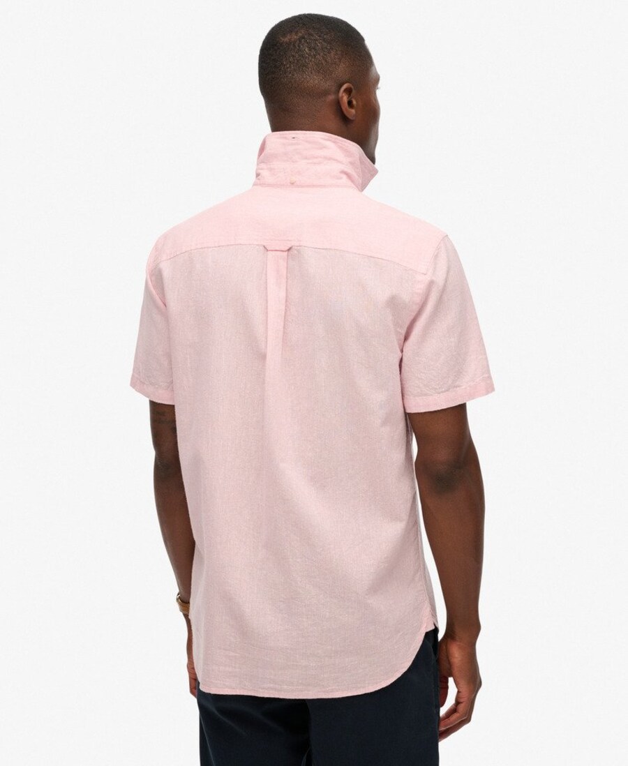 Рубашка на пуговицах Comfort fit Superdry City, Pastel pink — фото 4