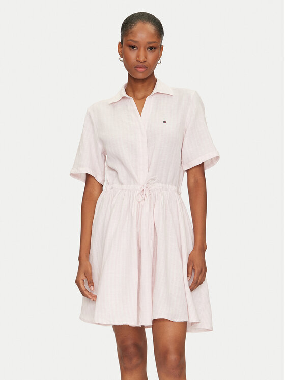

Платье-Рубашка стандартный крой Ess WW0WW44672 Tommy Hilfiger, розовый